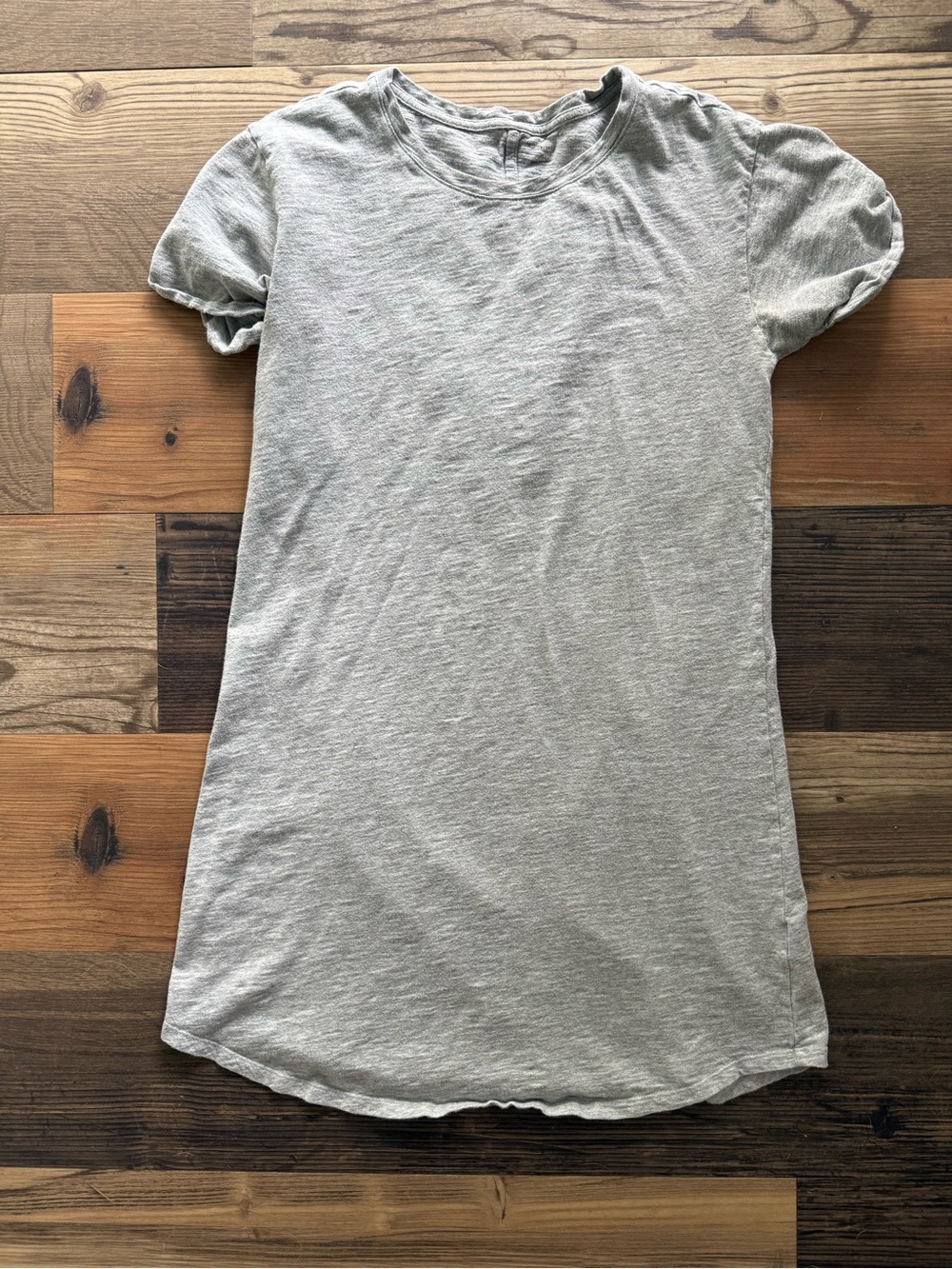 Daily Ritual Womens M Short-Sleeve Gray TShirt Dress Casual Minimal Classic